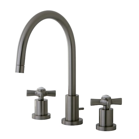 Kingston Brass KS8928ZX 8" Widespread Bathroom Faucet, Brushed Nickel KS8928ZX